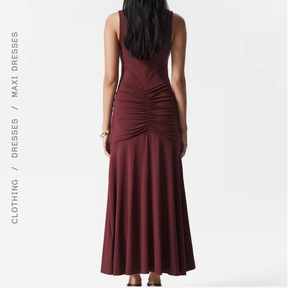 & Other Stories Deep Red Maxi Dress - Picture 2 of 5